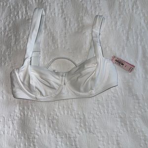Victoria’s Secret Underwire White Bikini Top. NWT